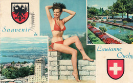 SUISSE,HELVETIA,SWISS,SCHWEIZ,SVIZZERA,SWITZERLAND,VAUD,QUAI OUCHY,LAUSANNE,LOSANNA,PIN UP - Lausanne