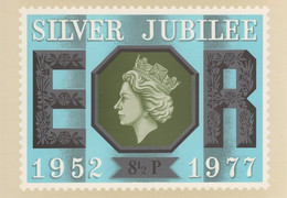 Great Britain 1977 PHQ Card Sc 810 8 1/2p Silver Jubilee - PHQ Karten