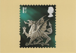 Great Britain Wales 1999 PHQ Card Sc 14 1st Dragon - PHQ Cards