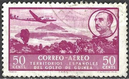 Spanish Guinea 1951 - Mi 263 - YT Pa 15 ( Airplane And Mountain Moiko ) Airmail - Guinea Española