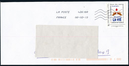 France-IDTimbres - Union Nationale Don Du Sang - YT IDT 13 Sur Lettre Du 06-02-2013 - Briefe U. Dokumente