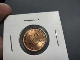 ANGOLA 50 CENTAVOS 1954 KM# 75 UNC BU (G#31-22) - Angola