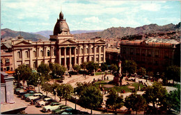 Bolivia La Paz Plaza Murillo Pan American Airways Card - Bolivie