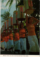 CPM AK Balinese Women Carry Their Ornamental Offerings INDONESIA (1281146) - Indonesia