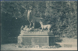 Friedrichsruh, Hirschgruppe / Monument - Posted 1913 - Friedrichsruh