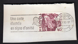 Switzerland Carouge 1982 / Une Carte Illustree En Signe D'amitie A Card Illustrated As A Sign Of Friendship / Machine - Automatic Stamps