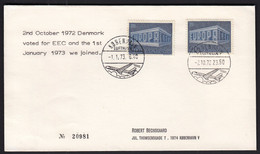 Denmark Kobenhavn Lufthavn 1972 1973 / Airplane / Ireland Member Of EEC 1.1.73. - Storia Postale