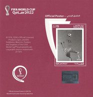 Official Poster Of Qatar 2022 FIFA World Cup Soccer / Football - PERFORATED Miniature Sheet ** From Qatar Post & FIFA - 2022 – Qatar