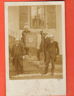 Vaqa-34 UNIQUE Carte-Photo Harmonie De Rolle Soirée Familiale De 1906 Avec Le Drapeau De La Chorale Les Nounon. - Rolle