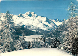 Oberengadin - Blick Gegen Silvaplana (80) * 29. 1. 1975 - Silvaplana