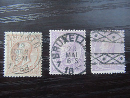 51/52 - Gestempeld - Côte: 103 Euro! - 1884-1891 Léopold II