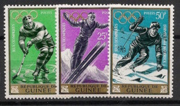 GUINEE - 1964 - N°Yv. 195 à 197 - Olympics / Innsbruck 64 - Neuf Luxe ** / MNH / Postfrisch - Hiver 1964: Innsbruck