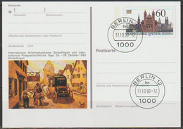 BRD Ganzsache 1990 PSo23 Briefmarkenbörse Sindelfingen Ersttagsstempel Berlin11.10.90  (d876)günstige Versandkosten - Postkarten - Gebraucht