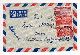 1958. YUGOSLAVIA,SLOVENIA,CELJE,AIRMAIL COVER TO AUSTRIA - Posta Aerea