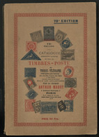 MAURY 1937 73 ème édition Du Catalogue Des Timbres - Poste Du Monde Avec 555 Pages. TB - Philatelie Und Postgeschichte