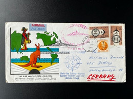 CANAL ZONE 1974 AIR MAIL LETTER BALBOA TO BOTTROP 03-07-1974 - Zona Del Canale / Canal Zone