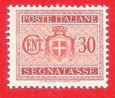 1945 (77) Segnatasse Stemma Senza Fasci E Senza Filigrana Cent 30 (senza Gomma) - Leggi Messaggio Del Venditore - Impuestos