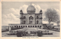 CPA Inde - Delhi - Safdar Jang Tomb - Lal Chand & Sons Photographers - Dariba - Delhi - Printed In Saxony - Indien