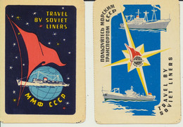 CALENDRIERS  1964      TRAVEL BY SOVIET LINERS         2 Pièces. - Petit Format : 1961-70