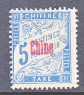FRANCE  OFFICE IN CHINA  J 1  * - Postage Due