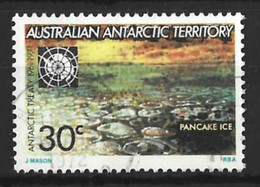 A.A.T.....QUEEN ELIZABETH II...(1952-22.).." 1971.."..10th ANNIVERSARY,ANTARCTIC TREATY.....PANCAKE ICE....30c......VFU. - Used Stamps