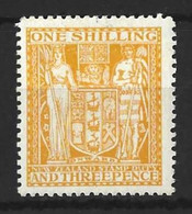 NEW ZEALAND...KING GEORGE VI..(1936-52.)......" 1940..".......1/3.........SGF191.........MH.... - Fiscal-postal