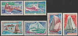 French Polynesia 1966 Sc 217-22  Set MLH* - Used Stamps