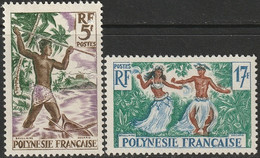 French Polynesia 1960 Sc 193-4  Set MH* - Used Stamps
