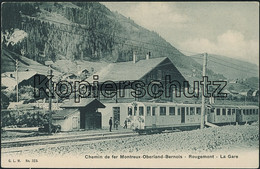 Suisse - VD Rougemont - Bahnhof - Bahn MOB - Rougemont