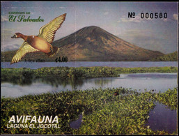 WATERBIRDS- LESSER SACUP- BIRDS OF JAGOTAL LAGOON- MS- EL SALVADOR-1999- LIMITED ISSUE-MNH-PA12 - Oche