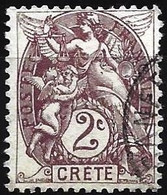 Crete 1902 - Mi 2 - YT 2 ( Type "Blanc" ) - Oblitérés