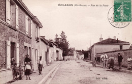 52,HAUTE MARNE,ECLARON,ATTELAGE,1914,TIMBRE,HABITANTS DE L 'EPOQUE - Eclaron Braucourt Sainte Liviere