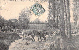 CPA - France - 18 - MASSAY - LE GARREAU - Vue De La Passerelle - Troupeau De Bovins - Vache - Massay