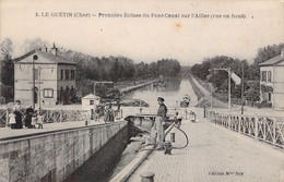 CPA - France - 18 - LE GUETIN - Première écluse Du Pont Canal Sur L'Allier - Edition Mme ROY - Autres & Non Classés