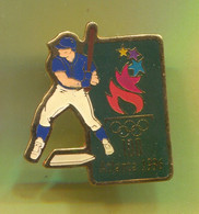 Baseball - Atlanta 1996. Olympic Olympiade, Pin Badge Abzeichen - Béisbol