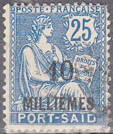 FRENCH  PORT SAID  SCOTT NO 62  USED  YEAR  1921 - Used Stamps