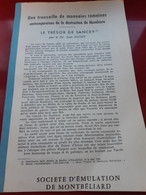 J.Dayet, Une Trouvaille De Monnaies Romaines Le Trésor De Sancey 1961 - Literatur & Software