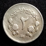 Sudan 1969 , V Rare 2 Ghirsh , KM# 36 , AUNC , Gomaa - Soudan