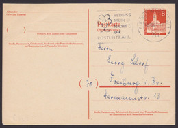 P 43 A, Ortskarte "Freiburg", Kein Text - Postcards - Used