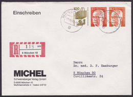 PU 54 B 2/01 "Heinemann", Seltener Umschlag Mit 3 Wertstempeln, Gebraucht - Sobres Privados - Usados