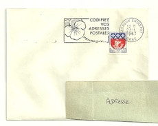 ORNE - Dépt N° 61 = ALENCON ENTREPOT  1967 = FLAMME Non Codée =  SECAP Multiple ' PENSEZ + CODIFIEZ' = Pensée N° 1 - Código Postal