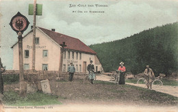 CPA Les Cols Des Vosges - Au Col Du Bonhomme - Zimmermann - Bazar Central - Colorisé Et Animé - Vélos - Autres & Non Classés