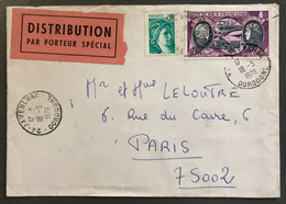 France, Divers Sur Enveloppe Se Javerlhac 18.5.1978 + étiquette DISTRIBUTION PAR PORTEUR SPECIAL - (C1191) - 1961-....