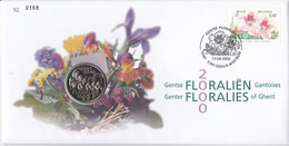 15 2904  NS FDC 168  Belgique  Numisletter  Floralie Fleurs Floriade Gantoises X 9051 Sint Denijs Westrem 15-4-2000 - Numisletters