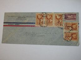 CUBA AIRMAIL COVER TO SWEDEN - Used Stamps
