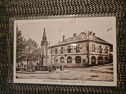 Carte BISCHOFFSHEIM La Mairie Et Fontaine - Bouxwiller