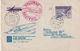 TCHECOSLOVAQUIE ENTIER POSTAL AEROGRAMME DE BORNO 1959 - Luchtpostbladen