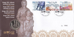 15 3058 3060 NS FDC 1942  Belgique  Numisletter  Europe Culture Bruges 8000 Brugge 2-3-2002 - Numisletters