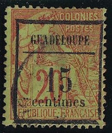 Guadeloupe N°4 - Oblitéré - Pelurage B/TB - Used Stamps