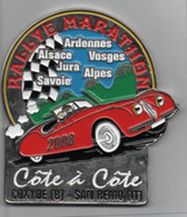 Plaque  émaillée  Rallye Marathon   2008   Edition Art Et Collection   11 Cm  X 10 Cm - Automobile - F1